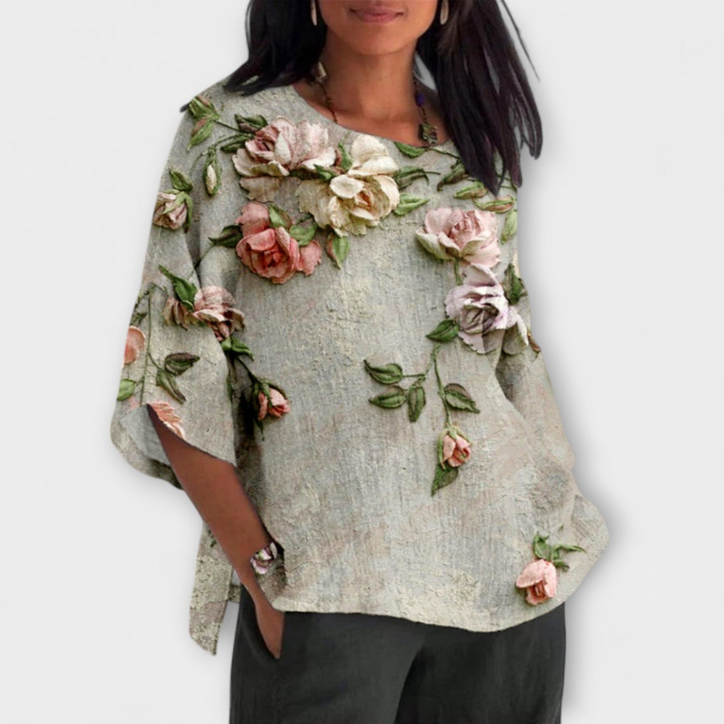 Amelia - Top with Floral Print