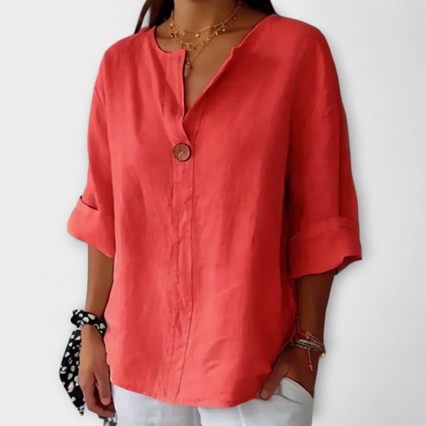 Nicole - Stylish Blouse with V-Neck