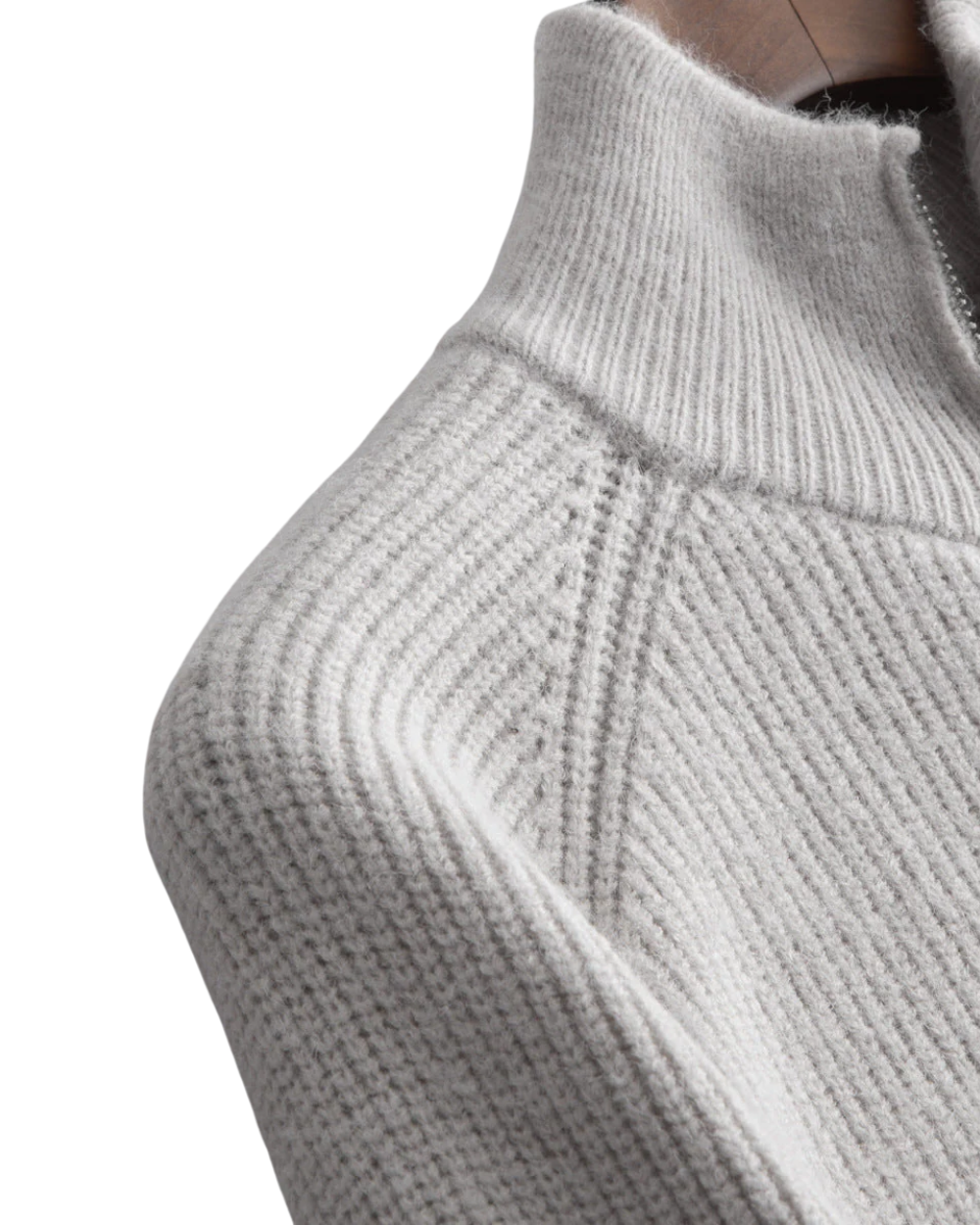 Four Seasons Merino Wool Zipped Cardigan