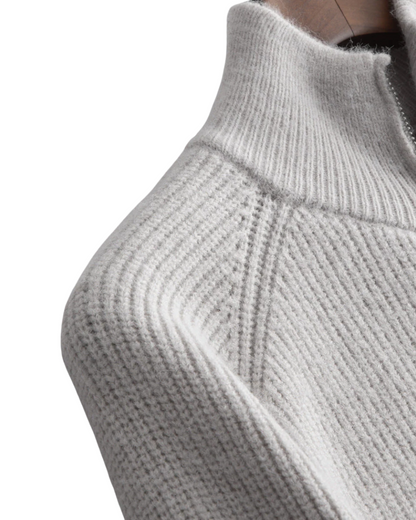 Four Seasons Merino Wool Zipped Cardigan