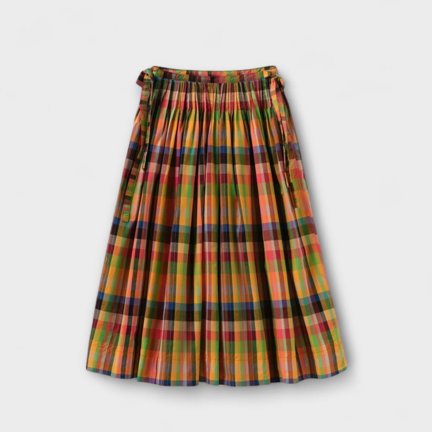 Emilia - Multicolored Striped Pleated Skirt