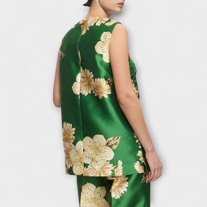 Clea - Sage Sleeveless Pants Set