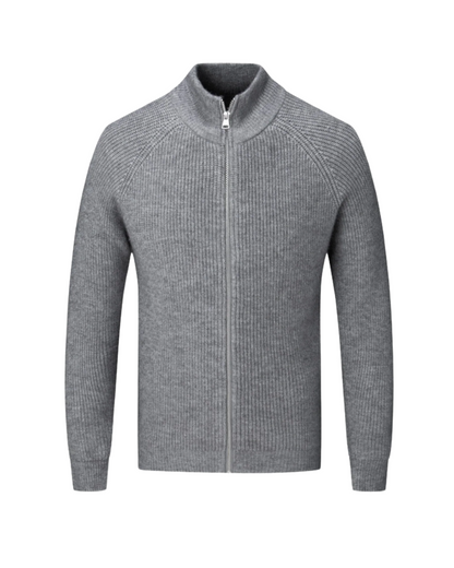 Four Seasons Merino Wool Zipped Cardigan