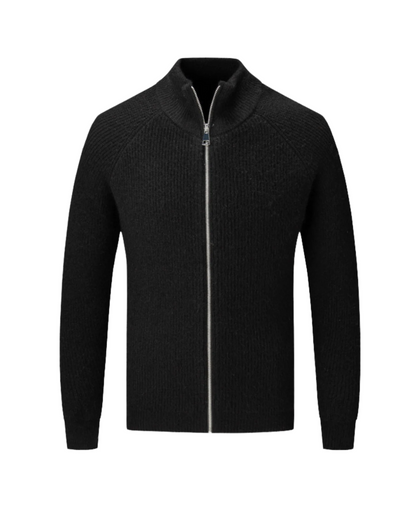Four Seasons Merino Wool Zipped Cardigan