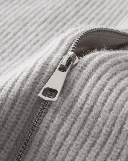 Four Seasons Merino Wool Zipped Cardigan