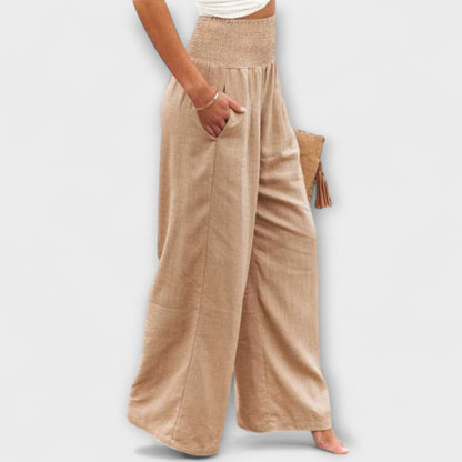 Thearya - Casual Wide Linen Pants