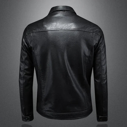 Classic Men’s Faux Leather Jacket