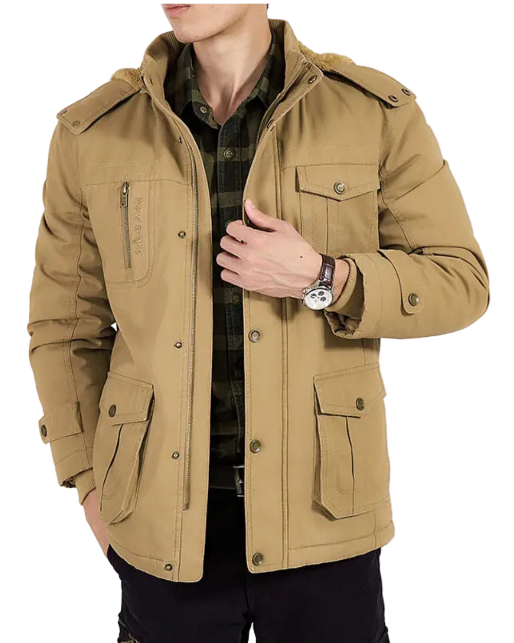 Stylish quilted bomber jacket