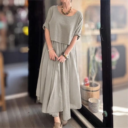 Morocco™ Cotton Linen Set with Layered Style / Two Pieces, Charm that Transcends Borders!