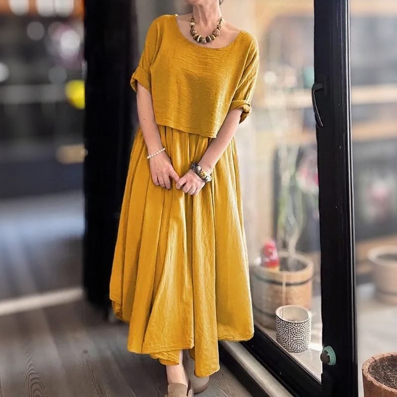 Morocco™ Cotton Linen Set with Layered Style / Two Pieces, Charm that Transcends Borders!