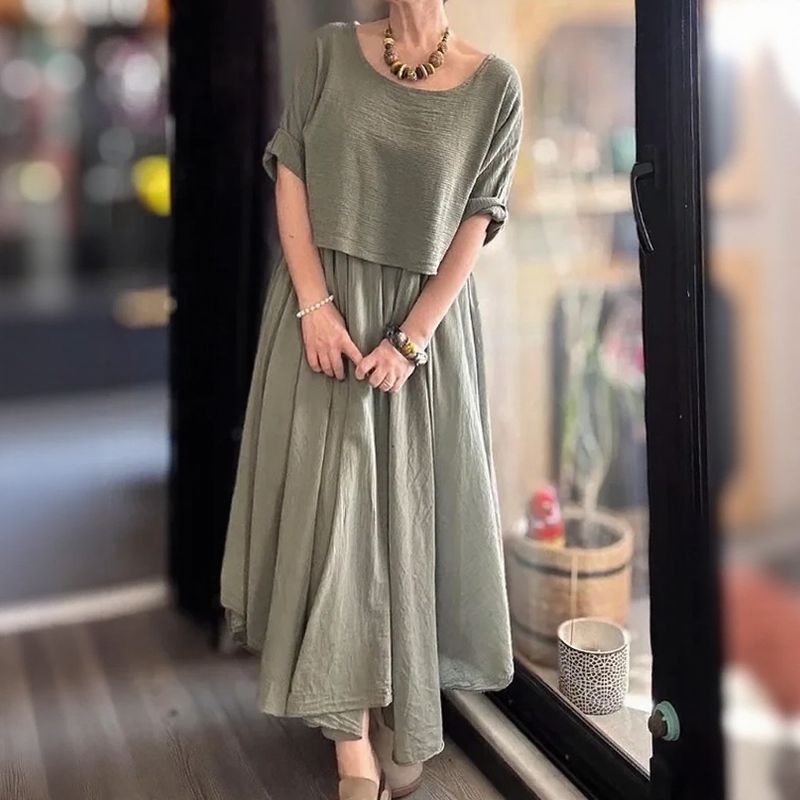 Morocco™ Cotton Linen Set with Layered Style / Two Pieces, Charm that Transcends Borders!