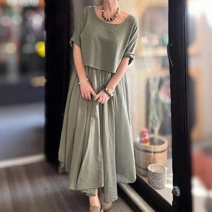 Morocco™ Cotton Linen Set with Layered Style / Two Pieces, Charm that Transcends Borders!