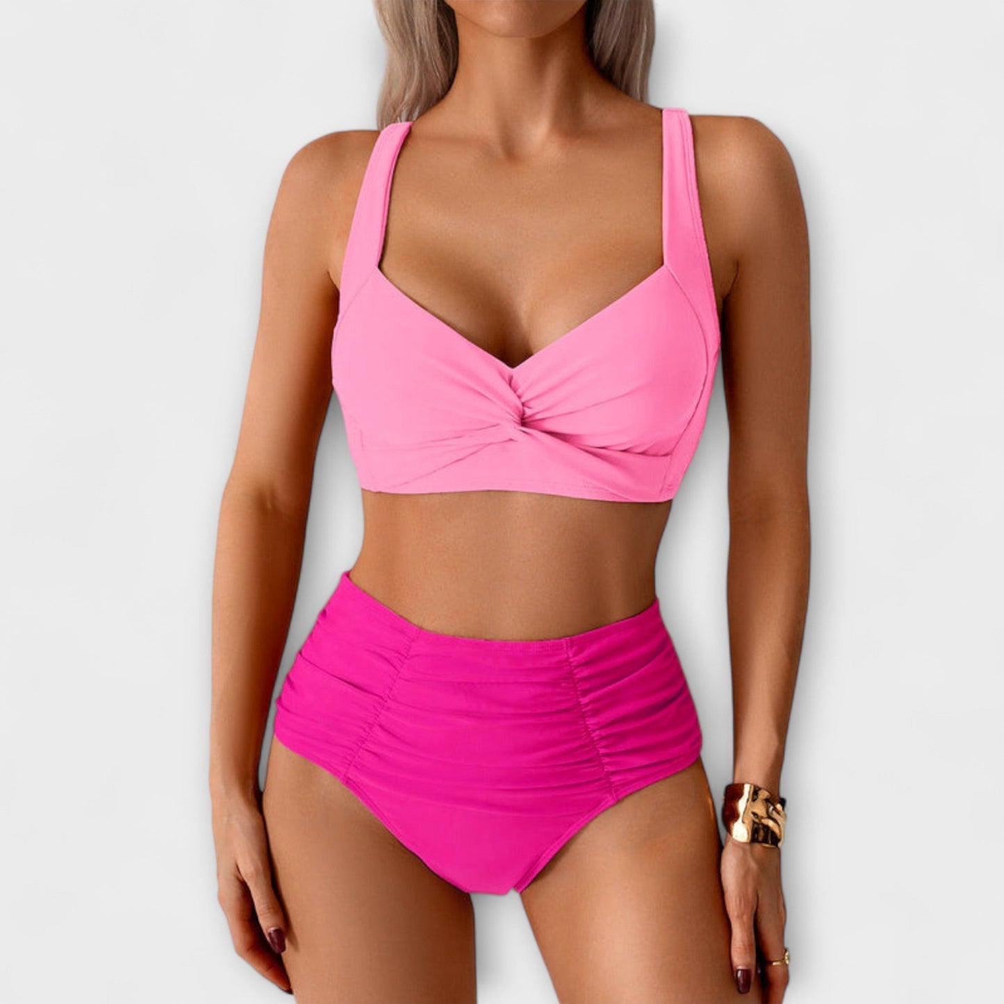Zoe - Ruffled Bandeau Swimsuit